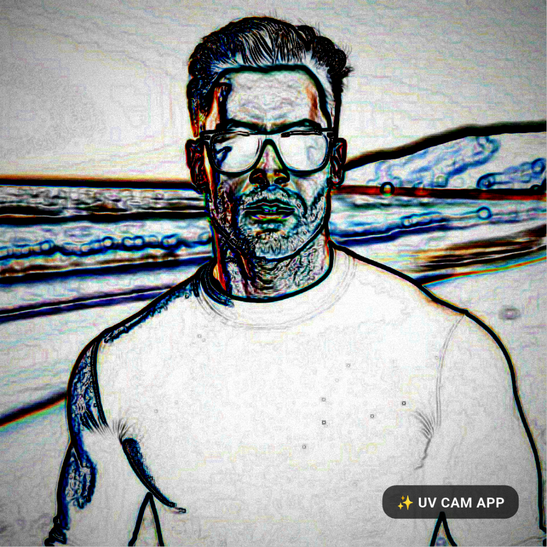Cyber neon filter result